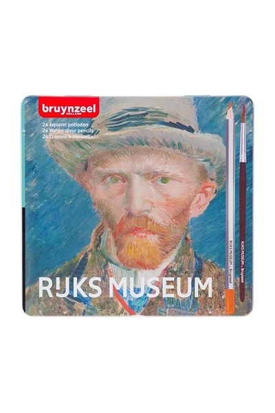 Bruynzeel Rıjk Museum 24-Piece Water Color Pencil Set - Metal Box B63013024
