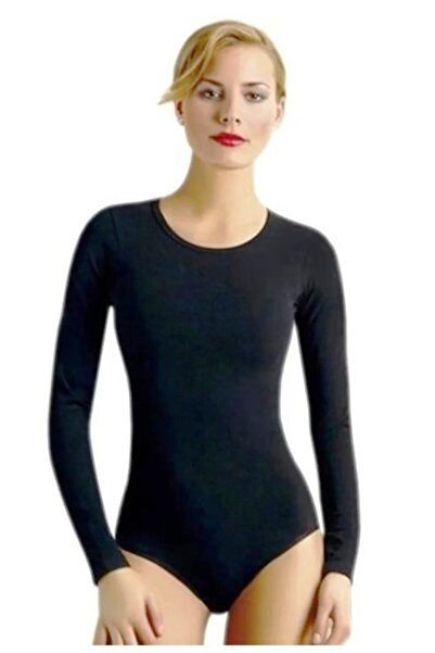 by İGP Модальний круглий комір, довгі рукави, застібка на кнопках знизу, боді