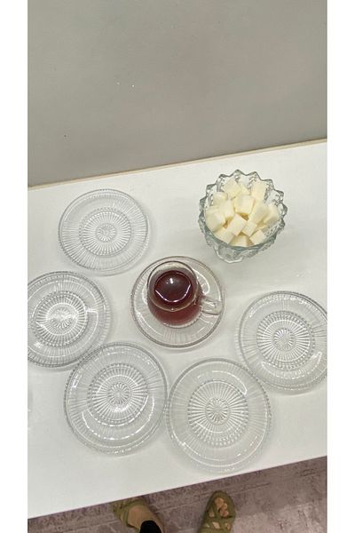 MİMOZA PARK Elysia 6-Piece Cup Tea Plate Set