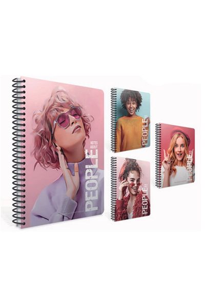 Gıpta GIPTA People - 17x24 Spiraled Ruled Notebook with Hard Cover