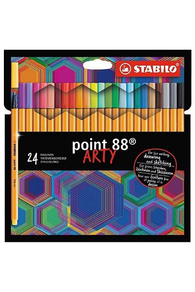 Stabilo Point 88 Arty 24 Color Felt Tip Pen 8824/1-20
