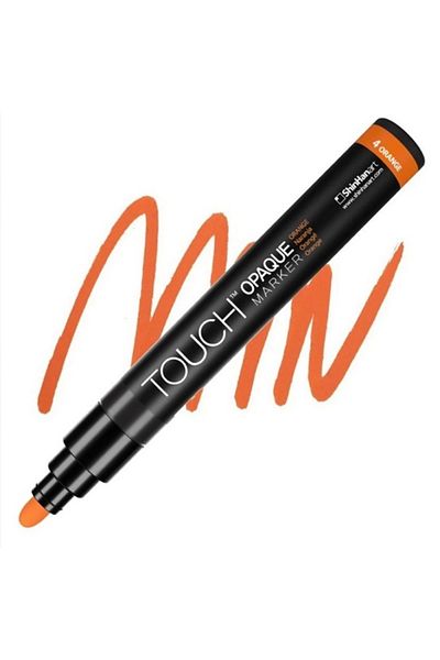 Touch 1.5-2.3mm Medium Orange 4 Opaque Water Based Marker Pen - Sh 8613003 -2017