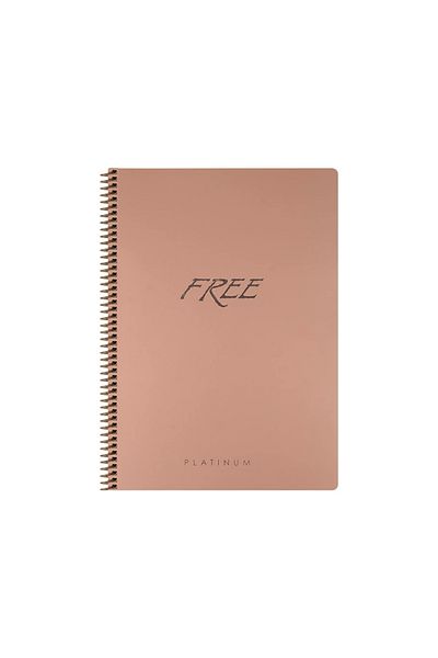 KESKİN COLOR Platinum Pp Covered Lined Spiral A4 Notebook - Sharp Free, 60 Yp