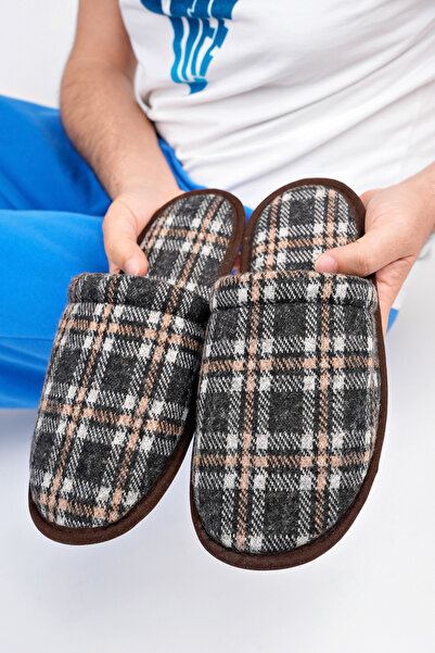 Mera Erkek Önü Kapalı Kışlık Ev Çeyiz Ve Bohça Terliği