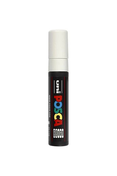 UNİ-BALL White Uni Posca Water Based Poster Marker - 15.0 Pc-17K