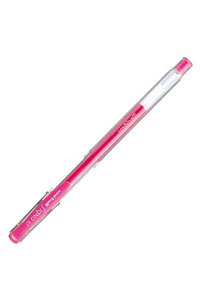 UNİ-BALL UNI BALL UM-100 SIGNO GEL - Pink Pen with 0.7 mm Highlighter
