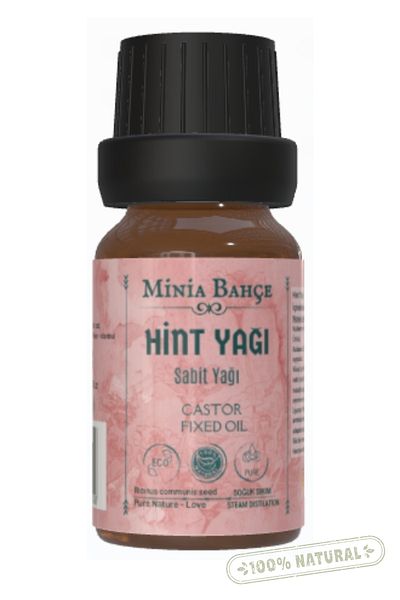 Minia Bahçe Bitki ve Sanat Atölyesi 3 Pieces of Laurel, Terebinth and Castor Oil - 20 ml each, 100% Pure