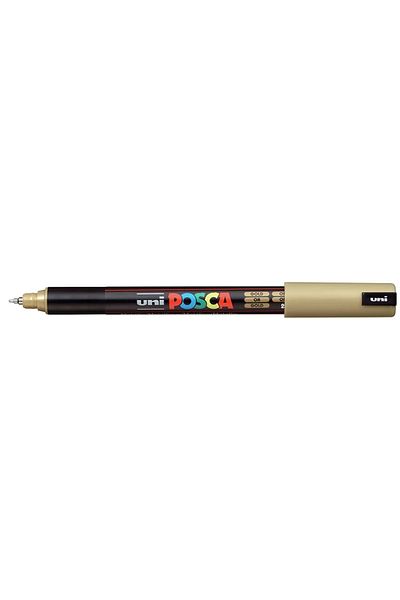 UNİ-BALL Uni Posca Water Based Poster Marker 0.7 Gold (Pc-1Mr)