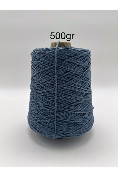 kumasfabrik 500GR Βαμβακερή Πλεκτή Χειροποίητη - Κουβέρτα και Τσάντα με μοτίβο κλωστή