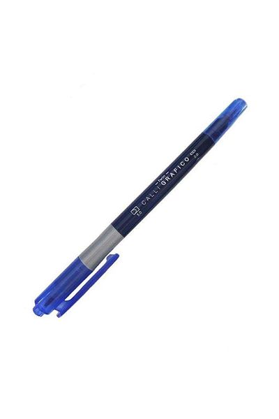 Dong-A Double Sided Blue Calligraphy Pen - Cut Nib No:38