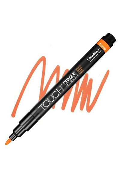 Touch 0.8-1.3mm Fine Orange 4 Marker Pen - Water Based, Opaque Sh 8613003 -2002