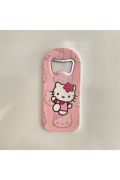 Wisevelya Pink Kitty Magnet Lid Opener