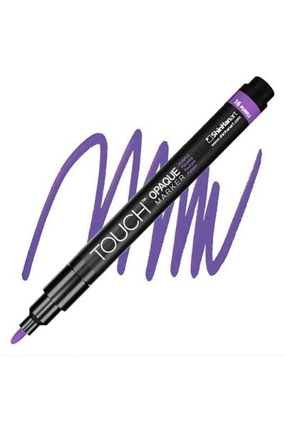 Touch 0.8-1.3mm Fine Pack Purple 16 Marker Pen - Opaque Water Based Sh 8613003 -2008