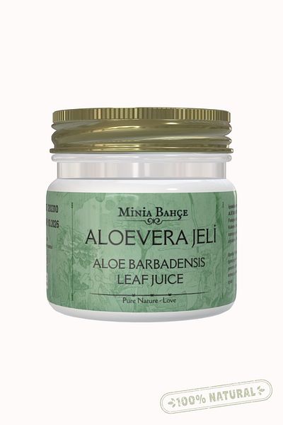 Minia Bahçe Bitki ve Sanat Atölyesi Aloe Vera Gel 100% Natural & Alcohol Free - 75 ml