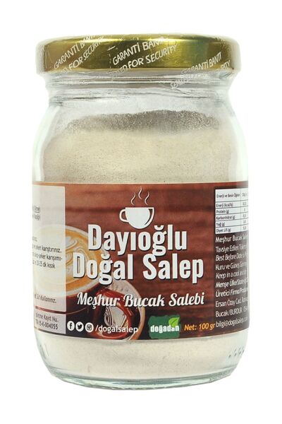 Dayıoğlu Doğal Sahlep Toz Salep Meşhur Bucak Sahlebi Dayıoğlu Dondurmalık Ve içim Salep 100 gr Salep