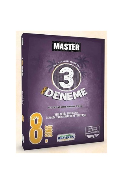Okyanus Yayınları OKYANUS 8. SINIF MASTER 3'LÜ DENEME