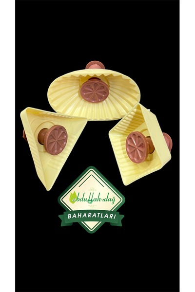 ABDULLAH DAĞ Hatay Yöresel Plastik Kömbe Kurabiye Kerebiç Kalıbı 3’lü A0033