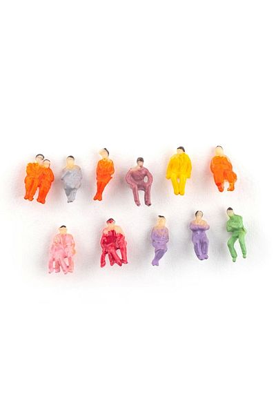 Jordania Model Je01-ibo1150 Painted Human Sitting 1/150