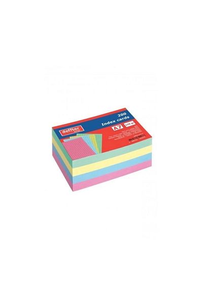 DEFFTER A7 Index Card - 4 Colors Checkered Design