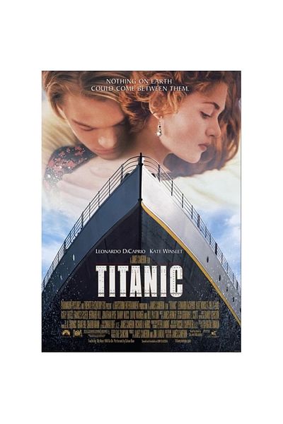 DEFFTER Postere de film Titanic cu rigle A5 - Copertă rigidă, caiet de 96 Yp