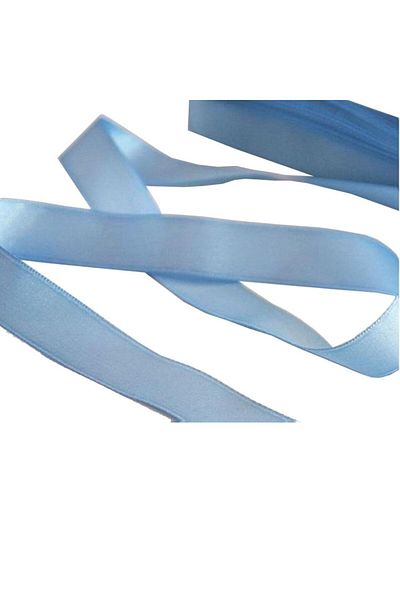 asöy Panglică de satin albastru bebeluș de 5 metri - 2 cm albastru deschis
