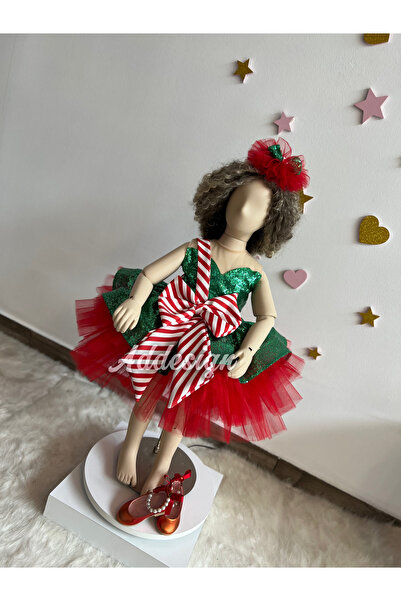 NA ADDESIGN New Year's Girls' Dress, Sequined Girls' Dress, Christmas Dress