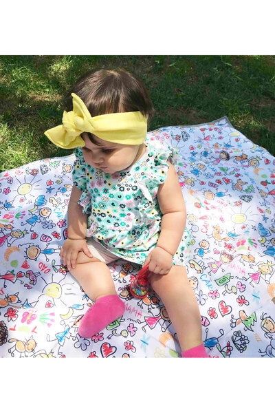 yorni Family 145x210 Cm, Sıvı Geçirmez, Makinede Yıkanabilir, Çok Amaçlı Yer/...