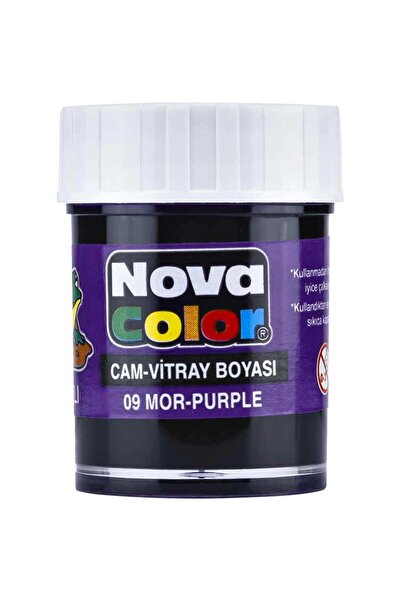 Nova Color MOR 30 CC ŞİŞE SU BAZLI CAM BOYASI