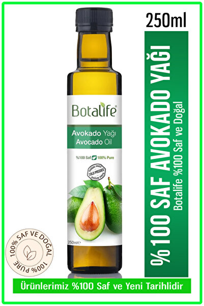 Botalife Saf Avokado Yağı 250ml - %100 Saf ve Doğal