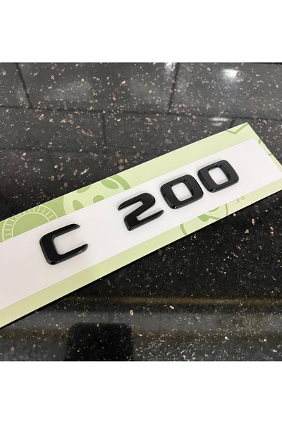 kaytaz MERCEDES C200 BAGAJ YAZISI SİYAH PİANO BLACK