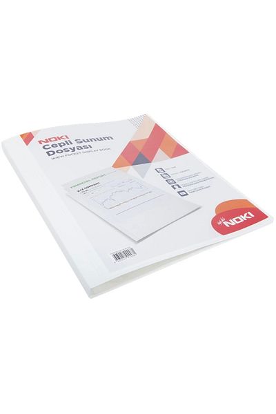 Noki 10 Pieces White Presentation File - Pocketed