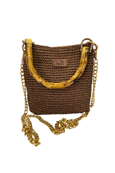 Kybele Handmade Bambu Saplı Postacı ve El Çantası