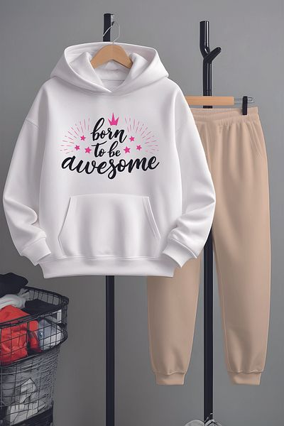 MYADA Set de trening cu imprimeu Born To Be Awesome 22437