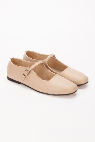 ezmoda shoes Pantofi Bej Nut Balerini