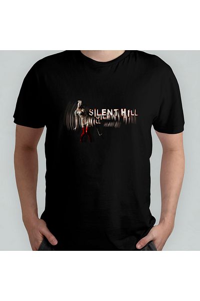 Pixxa Μπλουζάκι Silent Hill Crew Neck 100% βαμβακερό - Μοντέλο 1
