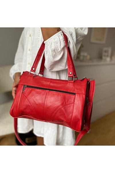 NahitaTyana Hakiki Deri Çok Bölmeli Lüks Kadın El Çapraz Ve Omuz Çantası