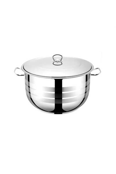 Bestinox 34X22 cm Stainless Deep Pot with Steel Lid 19 Lt - 430 Mhyhm1055