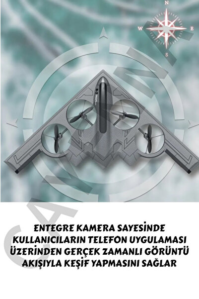 cayenna Vardem Uzaktan Kumandalı Full Fonksiyon 2.4G Şarjlı Kameralı Quadcopter İha