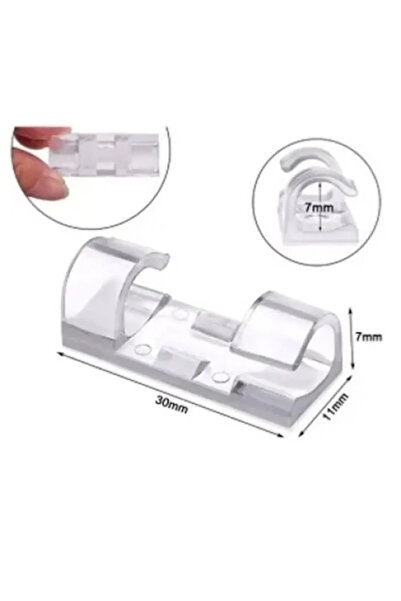 hipiylow 20 Adet Kablo Sabitleyici Klips Kullanışlı