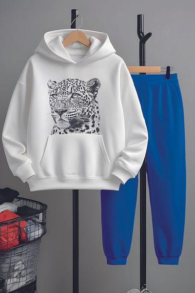 MYADA Set de trening cu imprimeu leopard cu design special 22484