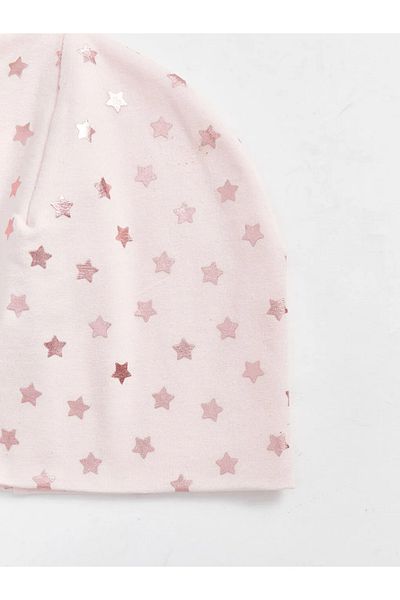 LC Waikiki Lcw Accessories Light Pink Printed Girl's Beret