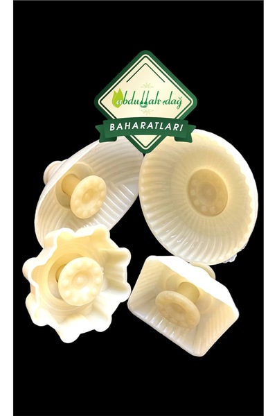 ABDULLAH DAĞ Hatay Yöresel Plastik Kömbe Kurabiye Kerebiç Kalıbı 4’lü A0039