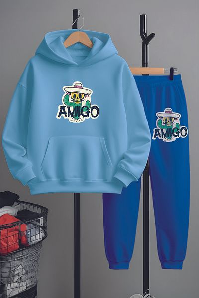 MYADA Set de trening cu imprimeu Amigos cu design special 22440