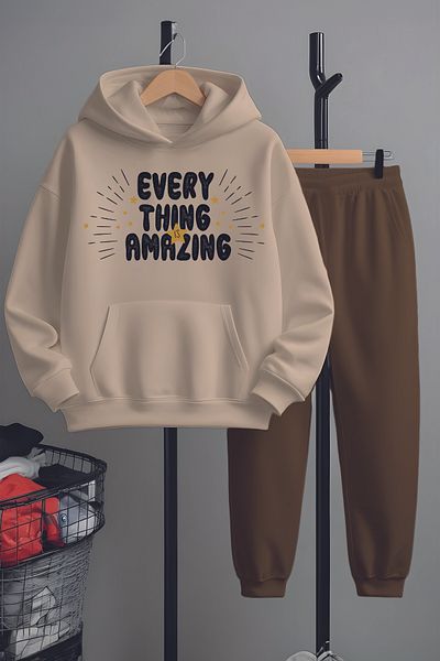 MYADA New Season Every Thing Amazing Printed Tracksuit Set 22437-13