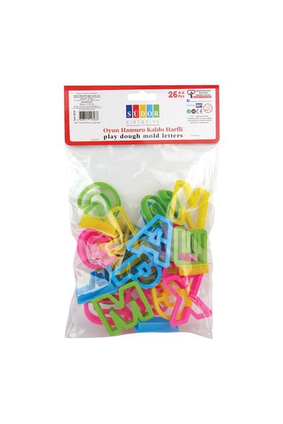 Südor Play Dough Mold with Letters 26 Pieces