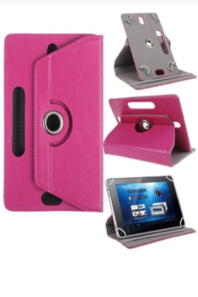 TEKNETSTORE Vorcom Sx Pro 64gb 10.1 Inch Uyumlu Deri Tablet Kılıf Sıtandlı 360° Dönebilen