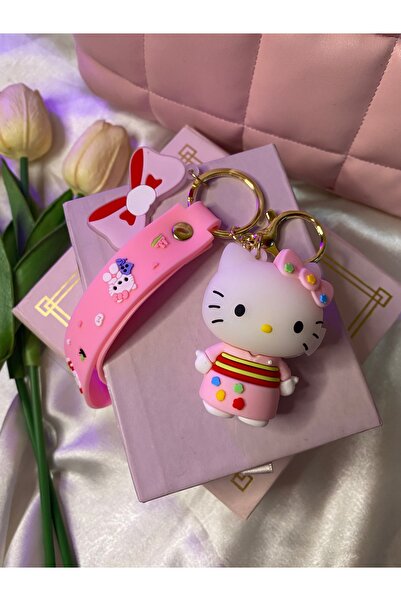 Hello Kitty konsept anahtarlık , çanta süsü