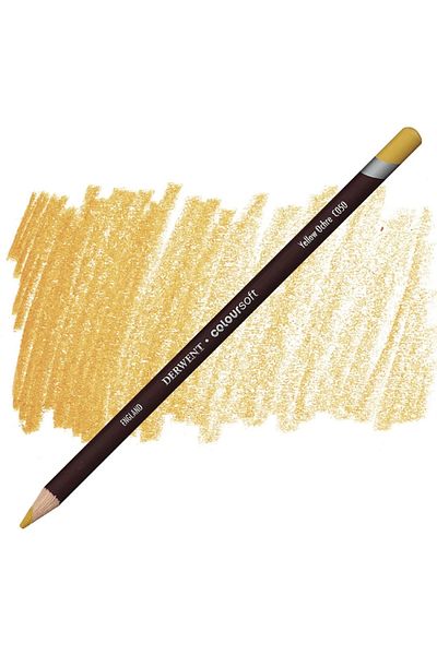 Derwent Coloursoft - Soft Curry Pencil - Yellow Ochre C050
