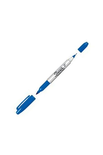 Sharpie Permanent Twin Double End Blue