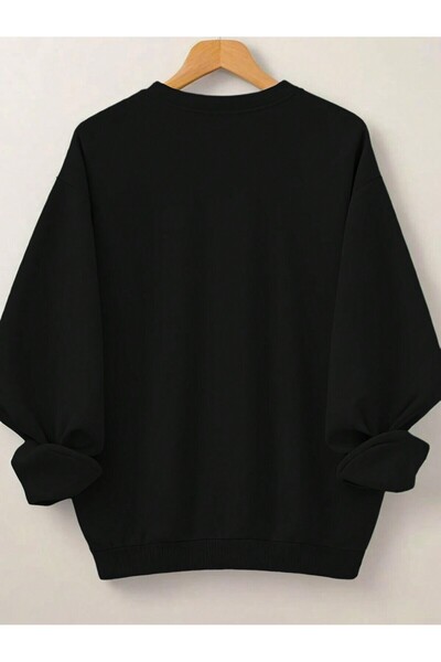 Mythologie Суитшърт за поклонение - черен с принт, с голям размер и велосипедна яка